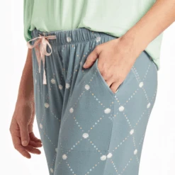 Women's Diamond Seashell Pattern Lightweight Sleep Pant -Clothes Style Shop Womens Diamond Seashell Pattern Lightweight Sleep Pant 89115 4 lg