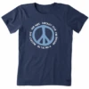 Women's Do The Math For PeaceCrusher Tee -Clothes Style Shop Womens Do The Math for Peace Short Sleeve Crusher Tee 95691 1 lg