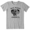 Women's Dog Bless America MuttCrusher Tee 1 Women's Dog Bless America MuttCrusher Tee -Clothes Style Shop Womens Dog Bless America Mutt Short Sleeve Crusher Tee 103527 1 lg