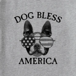 Women's Dog Bless America TerrierCrusher Tee -Clothes Style Shop Womens Dog Bless America Terrier Short Sleeve Crusher Tee 103522 2 lg