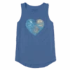Women's Dragonfly Heart High-Low Crusher Tank