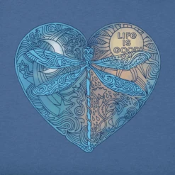 Women's Dragonfly Heart High-Low Crusher Tank -Clothes Style Shop Womens Dragonfly Heart High Low Crusher Tank 94937 2 lg