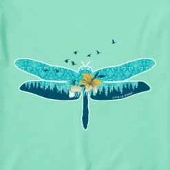 Women's Dragonflyscape High-Low Crusher Tank -Clothes Style Shop Womens Dragonflyscape High Low Crusher Tank 94848 2 lg