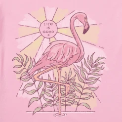 Women's Dreamy Flamingo Sleeveless High-Low Crusher Tank -Clothes Style Shop Womens Dreamy Flamingo Sleeveless HighLow Crusher Tank 119428 2 lg