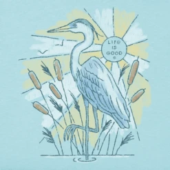 Women's Dreamy Heron In Cattails Sleeveless High-Low Crusher Tank -Clothes Style Shop Womens Dreamy Heron in Cattails Sleeveless HighLow Crusher Tank 119429 2 lg