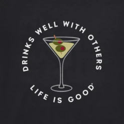 Women's Drinks Well With Others Martini Sleeveless High-Low Crusher Tank -Clothes Style Shop Womens Drinks Well with Others Martini Sleeveless HighLow Crusher Tank 116932 2 lg