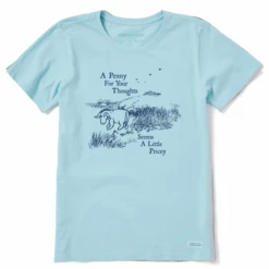 Women's Eeyore Penny For Your Thoughts Short SleeveTee