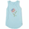 Women's Fineline Americana Daisy Sleeveless High-LowTank