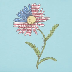 Women's Fineline Americana Daisy Sleeveless High-LowTank -Clothes Style Shop Womens Fineline Americana Daisy Sleeveless HighLow CrusherLITE Tank 118612 2 lg