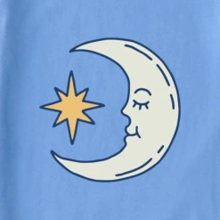 Women's Fineline Moon & Star Sleeveless High-Low Crusher Tank -Clothes Style Shop Womens Fineline Moon Star Sleeveless HighLow Crusher Tank 119262 2 lg