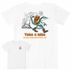 Women's Fineline Take A Hike Arches Short SleeveTee