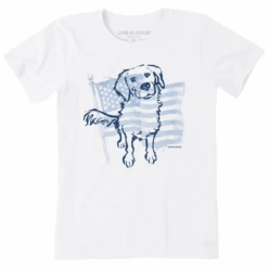 Women's Flag RetrieverCrusher Tee