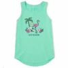 Women's Flamingo Beach High-Low Crusher Tank
