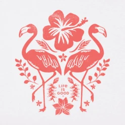 Women's Flamingo Garden Sleeveless High-Low Crusher Tank -Clothes Style Shop Womens Flamingo Garden Sleeveless HighLow Crusher Tank 82991 2 lg