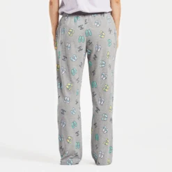 Women's Flip Flop Pattern Snuggle Up Sleep Pant -Clothes Style Shop Womens Flip Flop Pattern Snuggle Up Sleep Pant 77652 3 lg