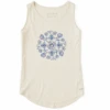 Women's Floral Bee Mandala Sleeveless High-LowTank