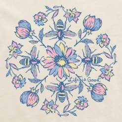 Women's Floral Bee Mandala Sleeveless High-LowTank -Clothes Style Shop Womens Floral Bee Mandala Sleeveless HighLow Crusher Tank 111301 2 lg