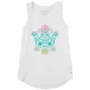 Women's Flower Garden Mirror Sleeveless High-LowTank