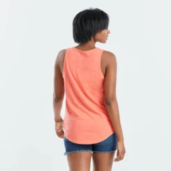 Women's Flower Whale Sleeveless High-Low Crusher Tank -Clothes Style Shop Womens Flower Whale Sleeveless HighLow Crusher Tank 68486 4 lg