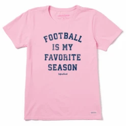 Women's Football Is My Favorite Season Crusher Tee