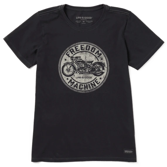 Women's Freedom Machine Motorcycle Crusher Tee 3 Women's Freedom Machine Motorcycle Crusher Tee