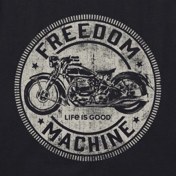 Women's Freedom Machine Motorcycle Crusher Tee 4 Women's Freedom Machine Motorcycle Crusher Tee - Image 2