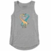 Women's Giraffe Heart Sleeveless High-Low Crusher Tank