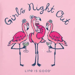 Women's Girls Night Out Flamingo Sleeveless High-LowTank -Clothes Style Shop Womens Girls Night Out Flamingo Sleeveless HighLow Crusher Tank 110841 2 lg