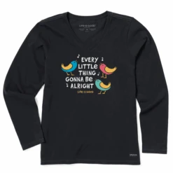 Women's Gonna Be Alright Long Sleeve Crusher Vee