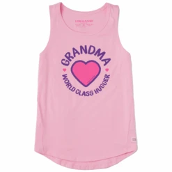 Women's Grandma World Class Hugger Sleeveless High-Low Crusher Tank
