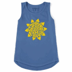 Womens Gratitude Sun High-Low Crusher Tank