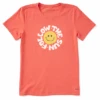 Women's Groovy Follow The Happy Sun Short SleeveTee -Clothes Style Shop Womens Groovy Follow The Happy Sun Short Sleeve CrusherLITE Tee 120849 1 lg
