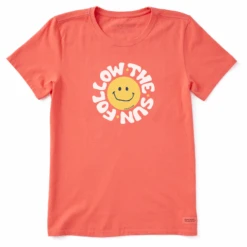 Women's Groovy Follow The Happy Sun Short SleeveTee