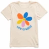 Women's Happy Daisy Short Sleeve Tee -Clothes Style Shop Womens Happy Daisy CrusherLITE Tee 84069 1 lg