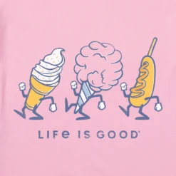 Women's Happy Fair Food Short SleeveTee -Clothes Style Shop Womens Happy Fair Food Short Sleeve CrusherLITE Tee 101809 2 lg