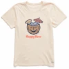 Women's Happy Hour Coconut Short SleeveTee -Clothes Style Shop Womens Happy Hour Coconut Short Sleeve CrusherLITE Tee 100299 1 lg