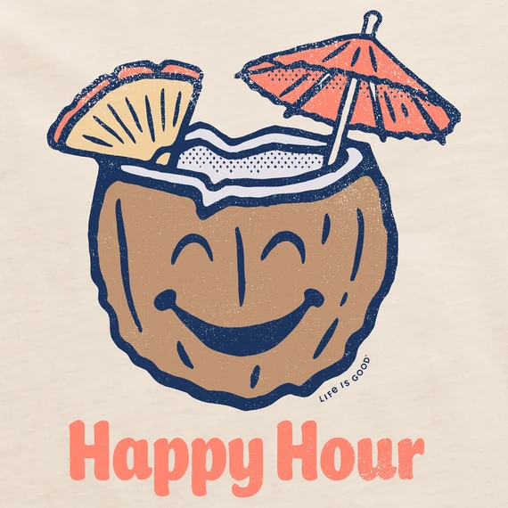 Women's Happy Hour Coconut Short SleeveTee 4 Women's Happy Hour Coconut Short SleeveTee - Image 2