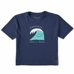 Women's Happy WaveBoxy Crusher Tee