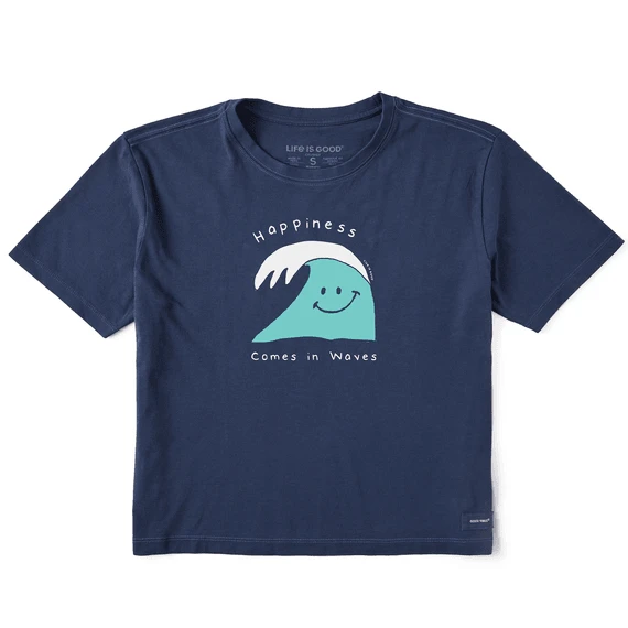 Women's Happy WaveBoxy Crusher Tee 3 Women's Happy WaveBoxy Crusher Tee