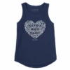 Women's Have A Nice Daisy Heart High-Low Crusher Tank
