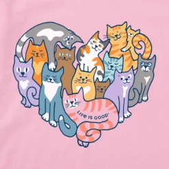 Women's Heart Of Cats High-Low Crusher Tank -Clothes Style Shop Womens Heart of Cats HighLow Crusher Tank 83829 2 lg