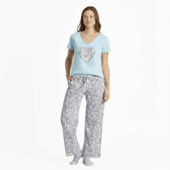 Women's Heart Of Dogs Pattern Snuggle Up Sleep Pant -Clothes Style Shop Womens Heart of Dogs Pattern Snuggle Up Sleep Pant 89111 5 lg