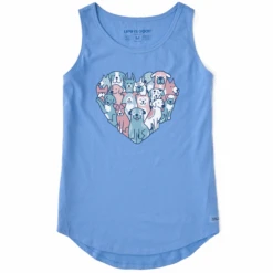 Women's Heart Of Dogs Sleeveless High-LowTank