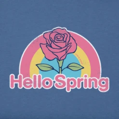 Women's Hello Spring Rose High-Low Crusher Tank -Clothes Style Shop Womens Hello Spring Rose High Low Crusher Tank 77054 2 lg