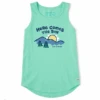 Women's Here Comes The Sun Mountains Sleeveless High-Low Crusher Tank
