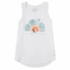 Women's Hibiscus Beach Watercolor Sleeveless High-LowTank