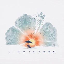 Women's Hibiscus Beach Watercolor Sleeveless High-LowTank -Clothes Style Shop Womens Hibiscus Beach Watercolor Sleeveless HighLow CrusherLITE Tank 101593 2 lg