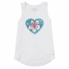 Women's Hibiscus Heart High-Low Crusher Tank -Clothes Style Shop Womens Hibiscus Heart High Low Crusher Tank 94932 1 lg