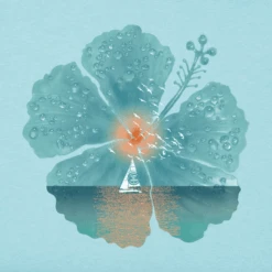 Women's Hibiscus Sail Sleeveless High-Low Crusher Tank -Clothes Style Shop Womens Hibiscus Sail High Low Crusher Tank 94873 2 lg