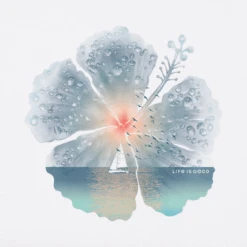 Women's Hibiscus Sail Sleeveless High-LowTank -Clothes Style Shop Womens Hibiscus Sail Sleeveless HighLow CrusherLITE Tank 81244 2 lg